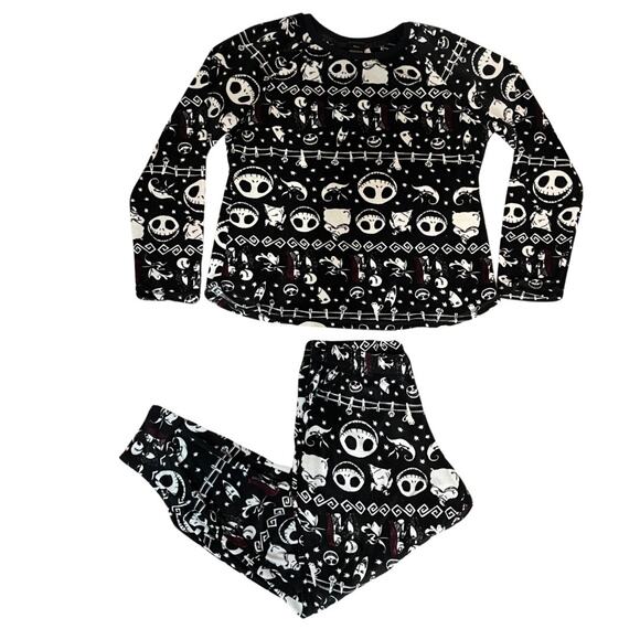 Disney The Nightmare Before Christmas Pajama Set Women’s Black Size M (8-10) PJs - Picture 1 of 11